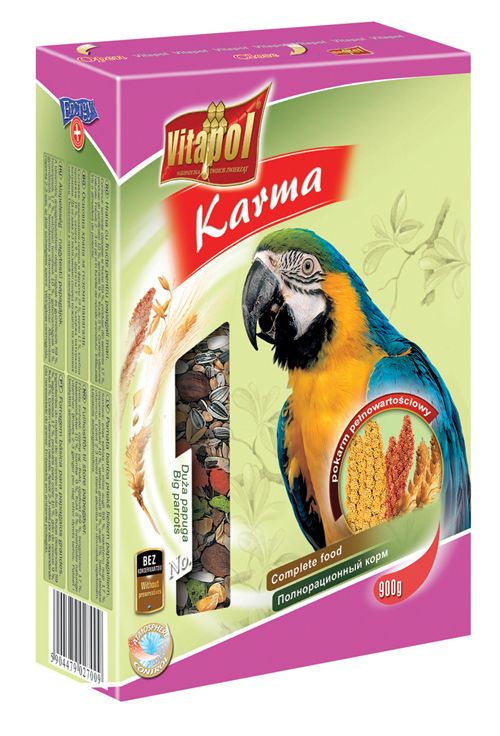 Корм для крупных попугаев Vitapol Karma 900 г.