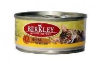 Консервы для кошек Berkley №12: говядина с олениной 0,1 кг.