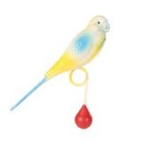 Игрушка для птиц попугай с кольцом пластик